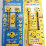 Set 2 lápices negros con gomas Smile